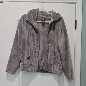 Champion Cozy Purplish Gray Fleece Jacket